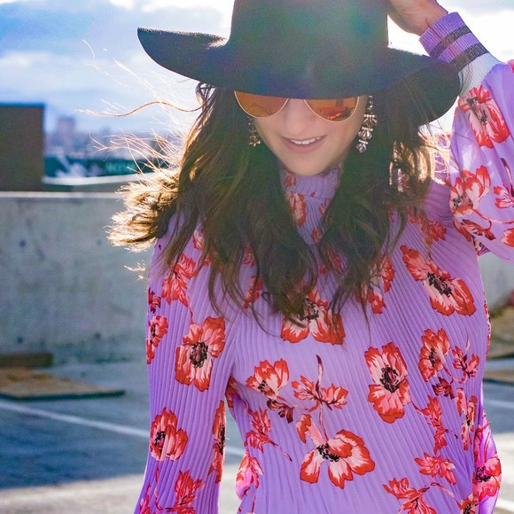 Express Pink Ombré Drop Gem Stone Earrings - Picture 4 of 5